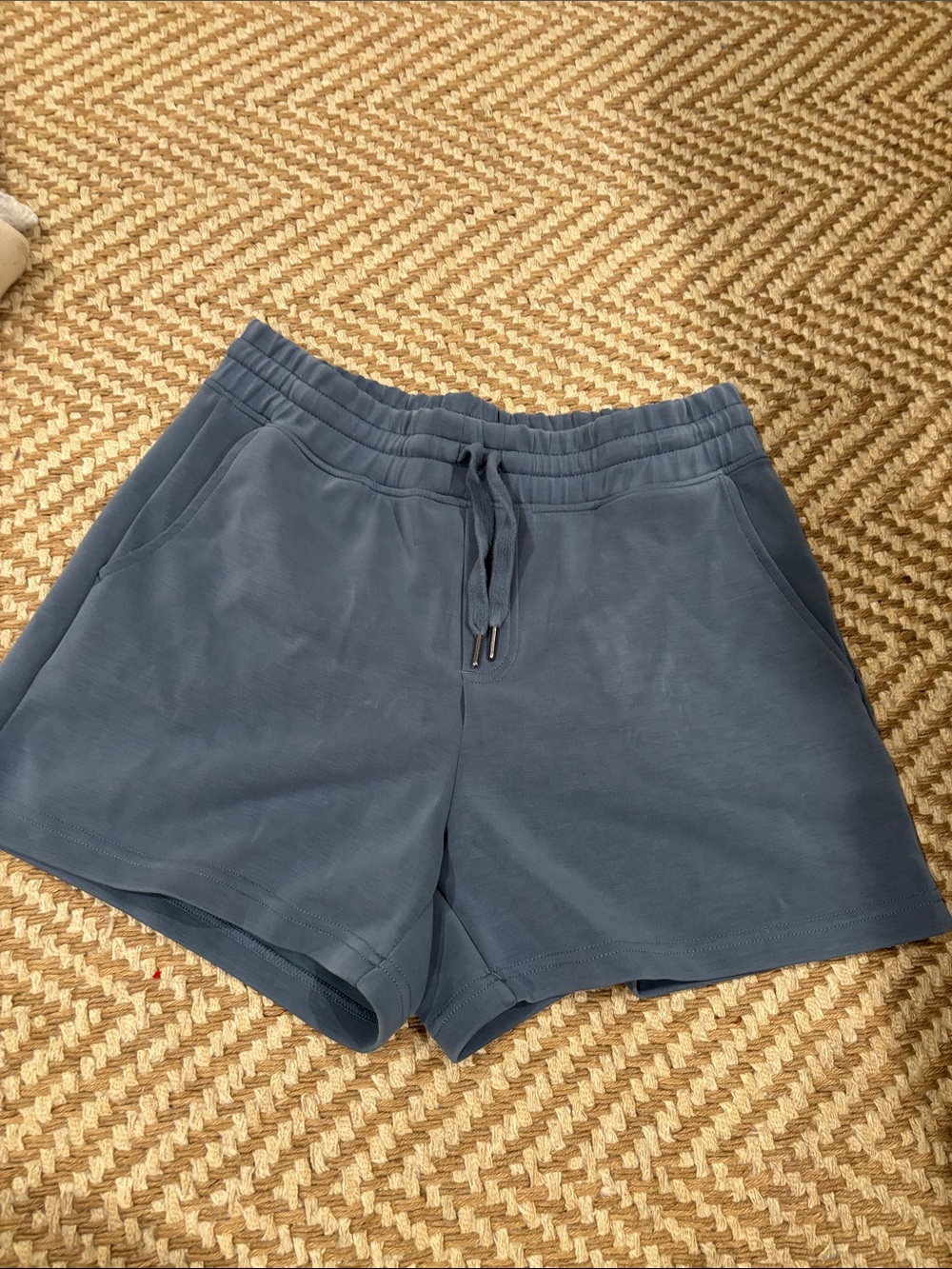 Te Verde Slate Blue Drawstring Athletic Shorts